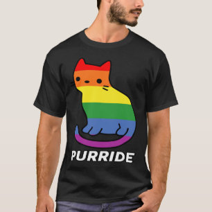 T-shirt Chat Purride Arc-en-ciel Chatons Gay Fierté LGBT
