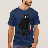T-shirt Chat Quel Amusant Chat Noir Chemise Meurtre Chat (Devant)