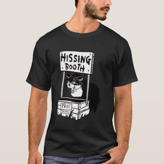 T-shirt chat qui crache Booth (Devant)