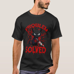 T-shirt Chat qui fixe problème résolu