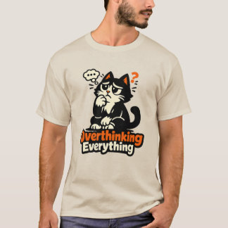T-shirt Chat qui rumine tout