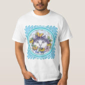 T-shirt Chat qui se cache  (Devant)