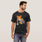 T-shirt Chat qui se roule (Devant entier)