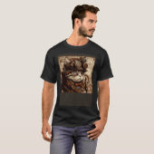 T-shirt Chat quilting steampunk (Devant entier)