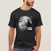 T-shirt Chat Quoi Assassin Meurtre Chat & Couteau Hallowee (Devant)