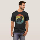 T-shirt Chat Ragamuffin Design Rétro (Devant entier)