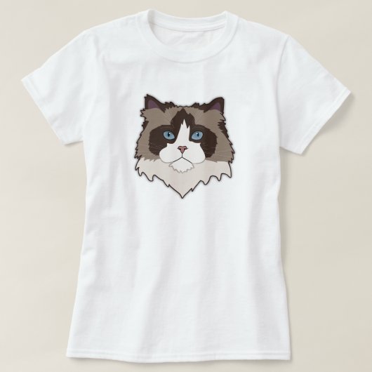 T-shirt Chat Ragdoll (Design devant)