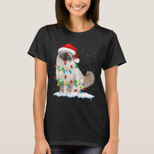 T-shirt Chat Ragdoll Noël Lumières Xmas