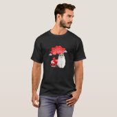T-shirt Chat Ragdoll Saint-Valentin Cœurs Ballons (Devant entier)
