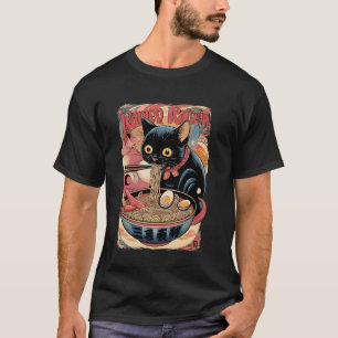T-shirt Chat Ramen Art Culture Japonaise