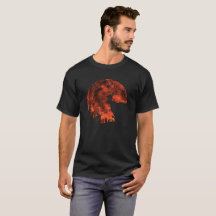Chat Red Lune tour ou traiter Bats Forest Funny Ha