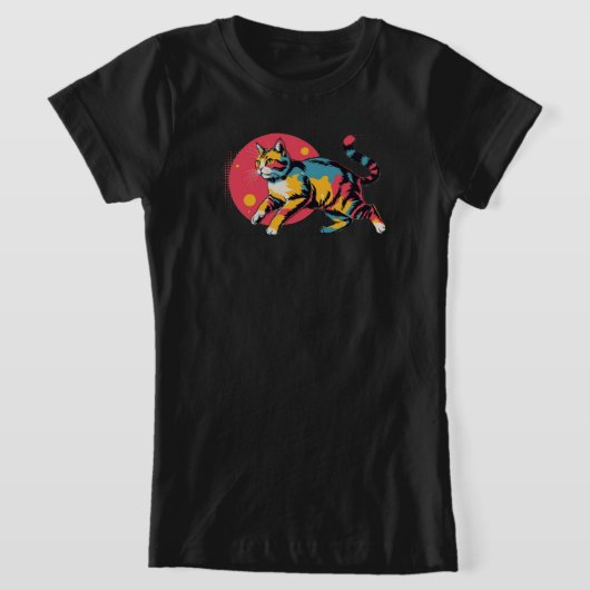 T-Shirt Chat Rétro (Poser)
