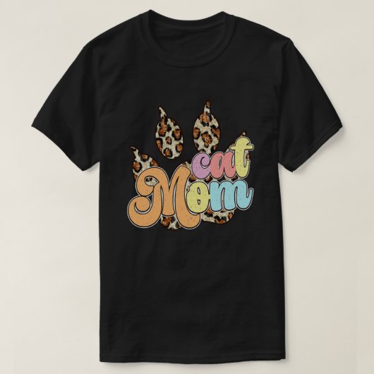 T-shirt Chat rétro 2 (Design devant)