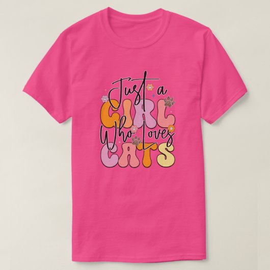 T-shirt Chat rétro 3 (Design devant)