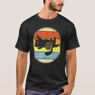 T-shirt Chat Rétro Chat Vintage Silhouette Chat Animal 6
