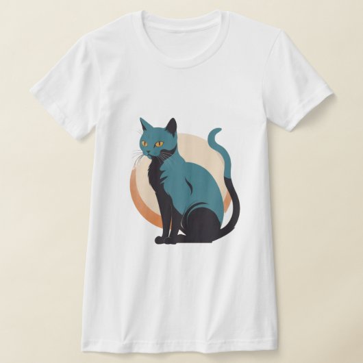 T-shirt Chat Rétro Cool (Poser)