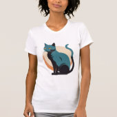 T-shirt Chat Rétro Cool (Devant)