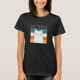 T-shirt Chat Rétro Ew Personnes Miaou Chat Minou Ew Perso