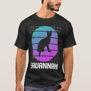 T-shirt Chat Retro Savannah