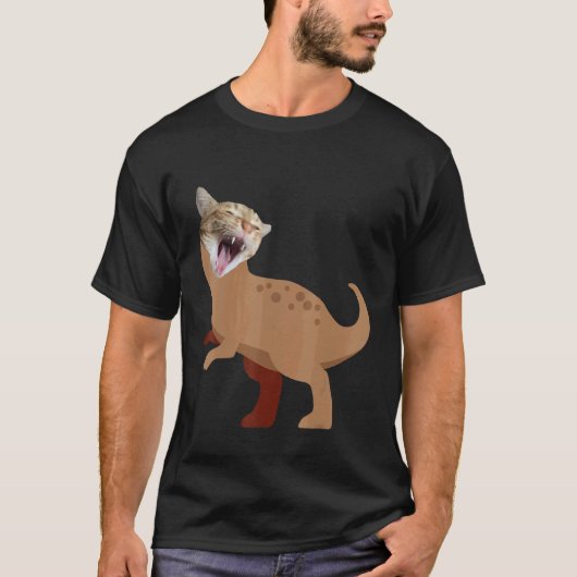 T-shirt Chat Rex Dino 5 (Devant)