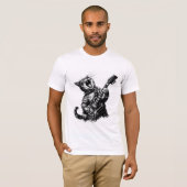 T-shirt Chat Rock n Roll (Devant entier)