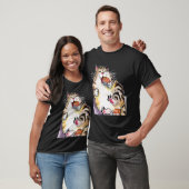 T-shirt Chat Rond Mangeant du Sushi (Unisexe)