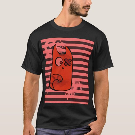 T-shirt Chat rouge (Devant)