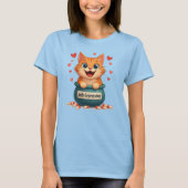 T-shirt Chat roux, chat de couleur rouge (Devant)
