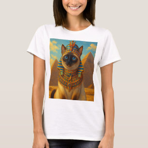 T-shirt Chat royal égyptien pharaon dans le désert