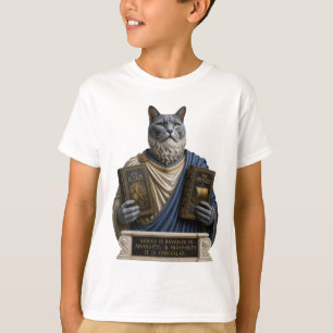 T-shirt Chat Russe Bleu Homère
