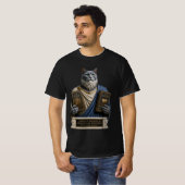 T-shirt Chat Russe Bleu Homère (Devant entier)