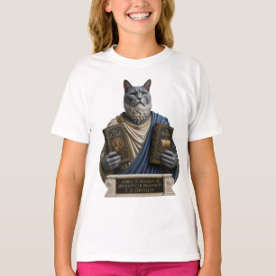 T-shirt Chat Russe Bleu Homère