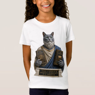 T-Shirt Chat Russe Bleu Homère
