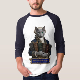 T-shirt Chat Russian Blue Emmanuel Kant