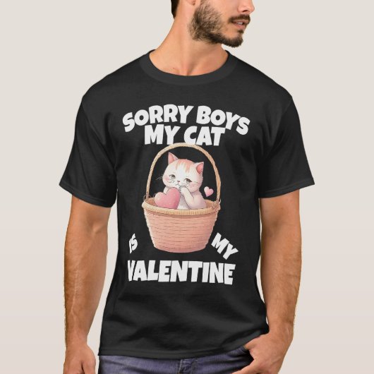 T-shirt Chat Saint-Valentin Propriétaire de chat 4 (Devant)