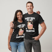 T-shirt Chat Saint-Valentin Propriétaire de chat 8 (Unisexe)