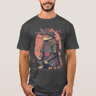 T-shirt Chat Samouraï