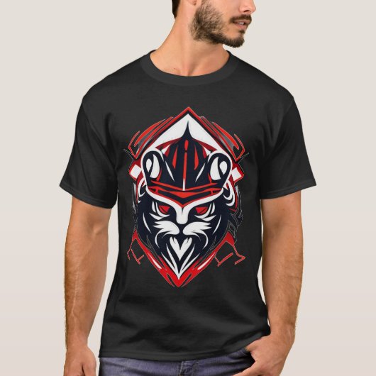 T-shirt "Chat Samurai" (Devant)