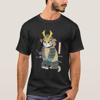 T-shirt Chat Samurai Chat Japonais Chat En Armure Samurai
