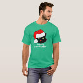 T-shirt Chat Santa Hat personnalisable (Devant entier)