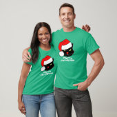 T-shirt Chat Santa Hat personnalisable (Unisexe)