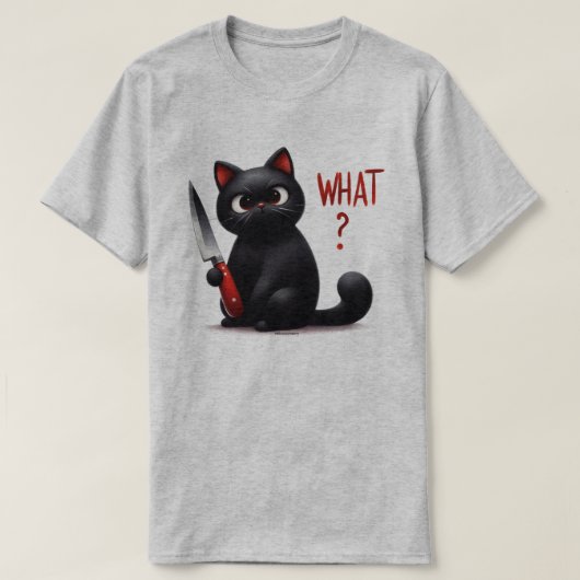 T-shirt Chat Sarcasique Graphique (Design devant)