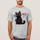T-shirt Chat Sarcasique Graphique (Devant)