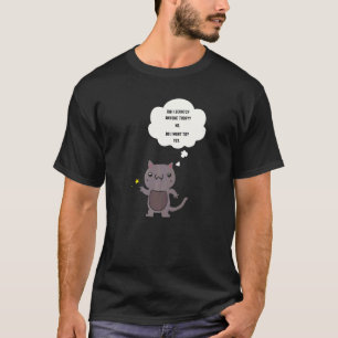 T-shirt Chat sarcastique Ai-je griffé quelqu'un aujourd'hu