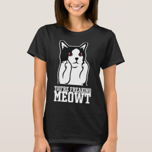 T-shirt Chat Sarcastique - Humour de chat foncé - Humour d