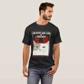 T-shirt Chat Sarcastique Noël Vilain Chat de Noël (Devant entier)