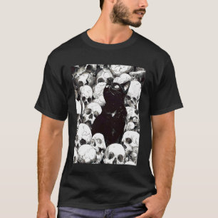 T-shirt Chat Satanique Occult Chat Goth Grunge Punk Alt Ae
