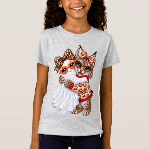 T-Shirt Chat sauvage Bobcat Fantôme Halloween Automne Art