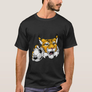 T-shirt Chat sauvage Bobcat Lynx Cougar Soccer Ll Personna