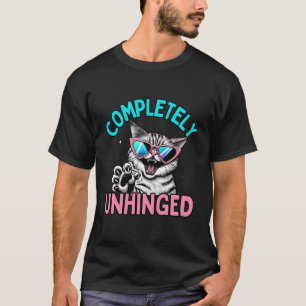 T-shirt Chat Sauvage Complètement Déjanté et Drôle avec de
